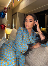 Load image into Gallery viewer, Yacht Club Chic Two-Piece Pant Set