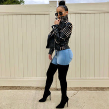 Load image into Gallery viewer, Vegan Motorcycle Jacket