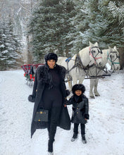 Load image into Gallery viewer, Black Aspen Vegan Coat