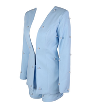 Load image into Gallery viewer, Beverly Hils Suit Short Set & Bustier Top