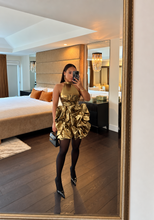Load image into Gallery viewer, Wrap Me Up Golden Dress
